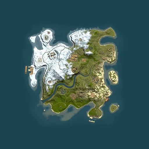 Rust map seed 2123885703, 3000x3000m top-down preview