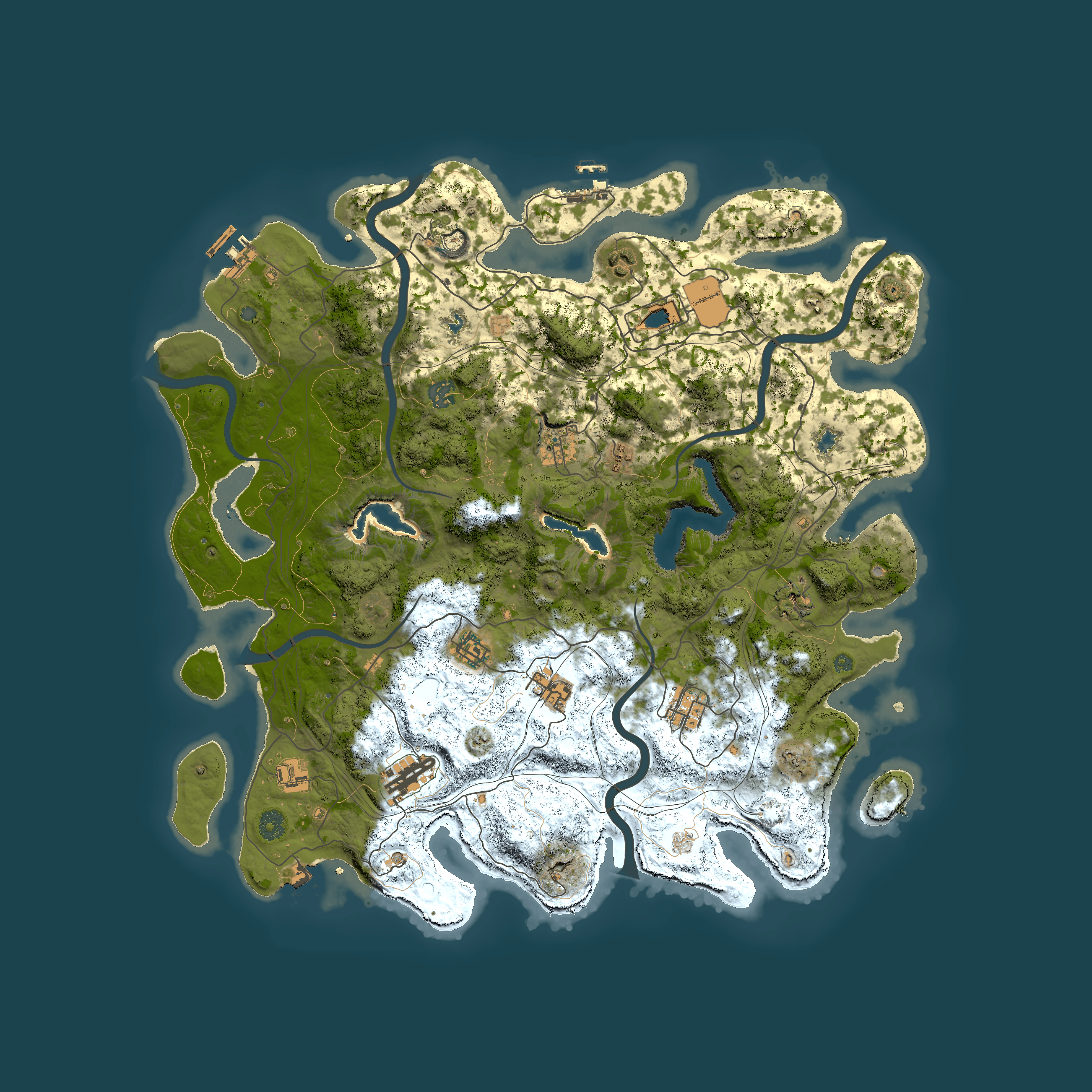 Full top-down render of Rust map seed 802256856, 4500x4500m