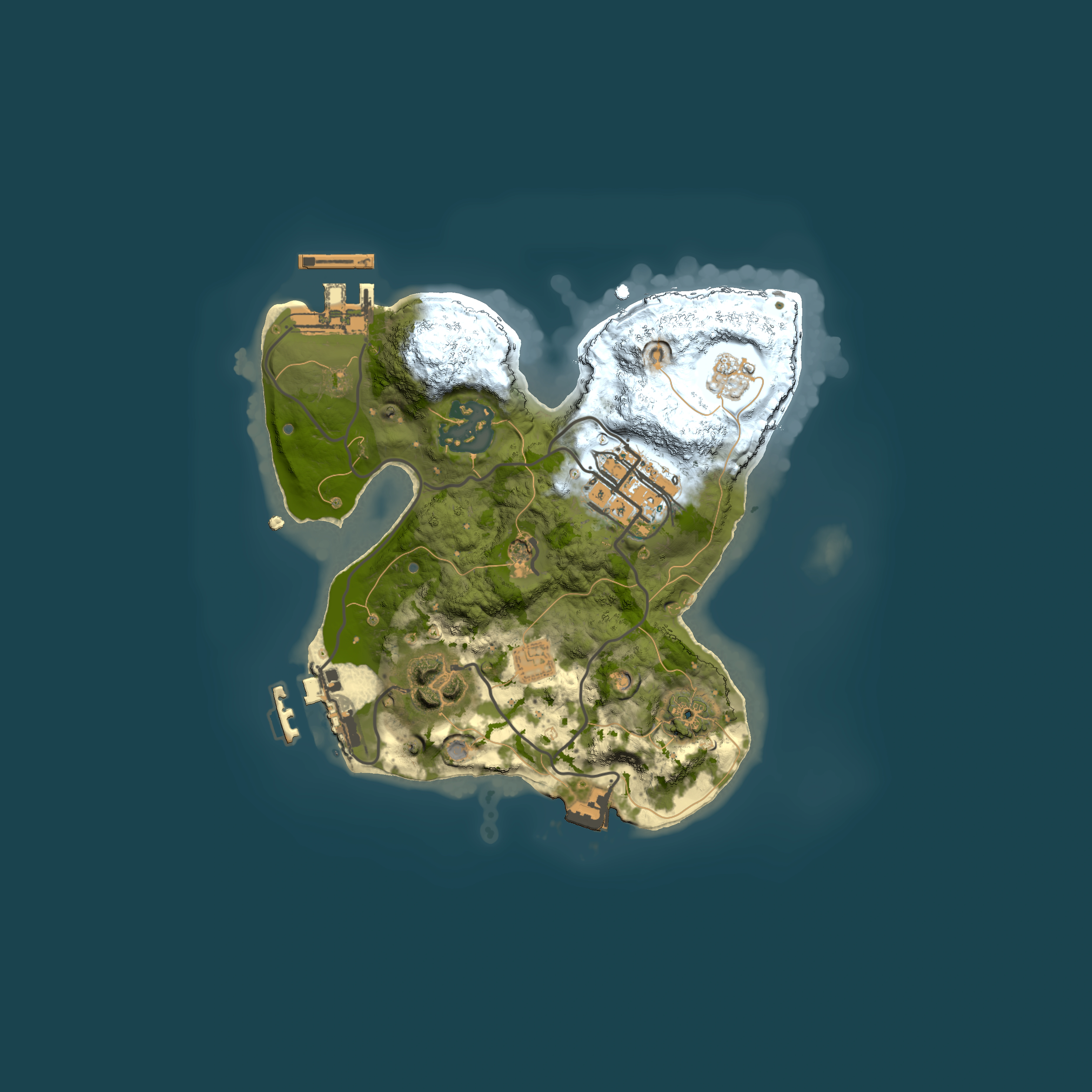 Full top-down render of Rust map seed 264333882, 2000x2000m
