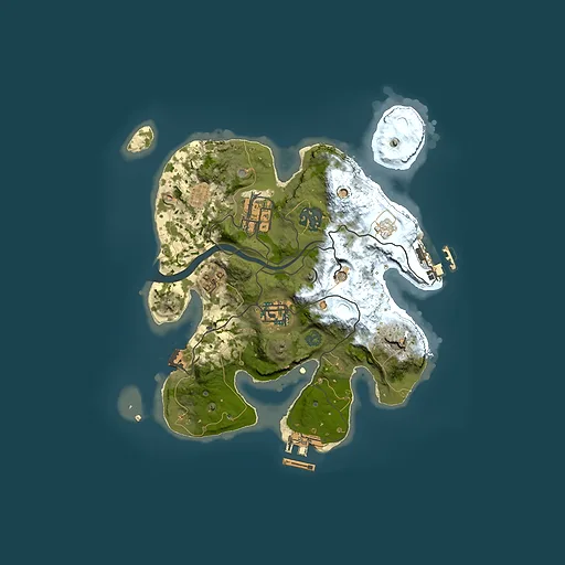 Rust map seed 714013801, 2500x2500m top-down preview