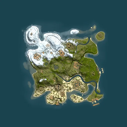 Rust map seed 953775664, 3000x3000m top-down preview