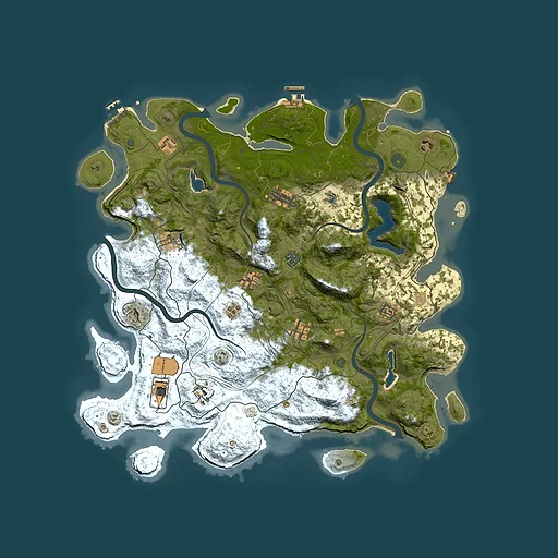 Rust map seed 1173430453, 4500x4500m top-down preview