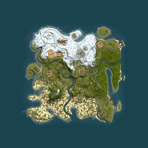 Rust map seed 531380858, 3500x3500m top-down preview