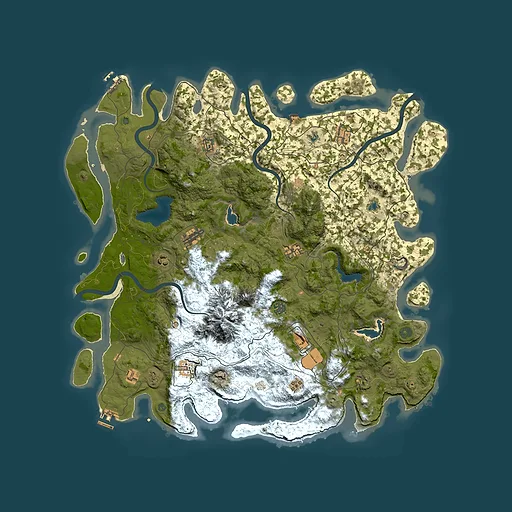 Rust map seed 1602039506, 5000x5000m top-down preview