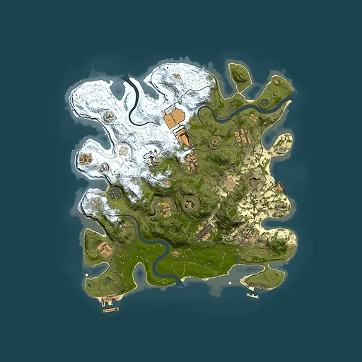 Rust map seed 1441193528, 3500x3500m top-down preview