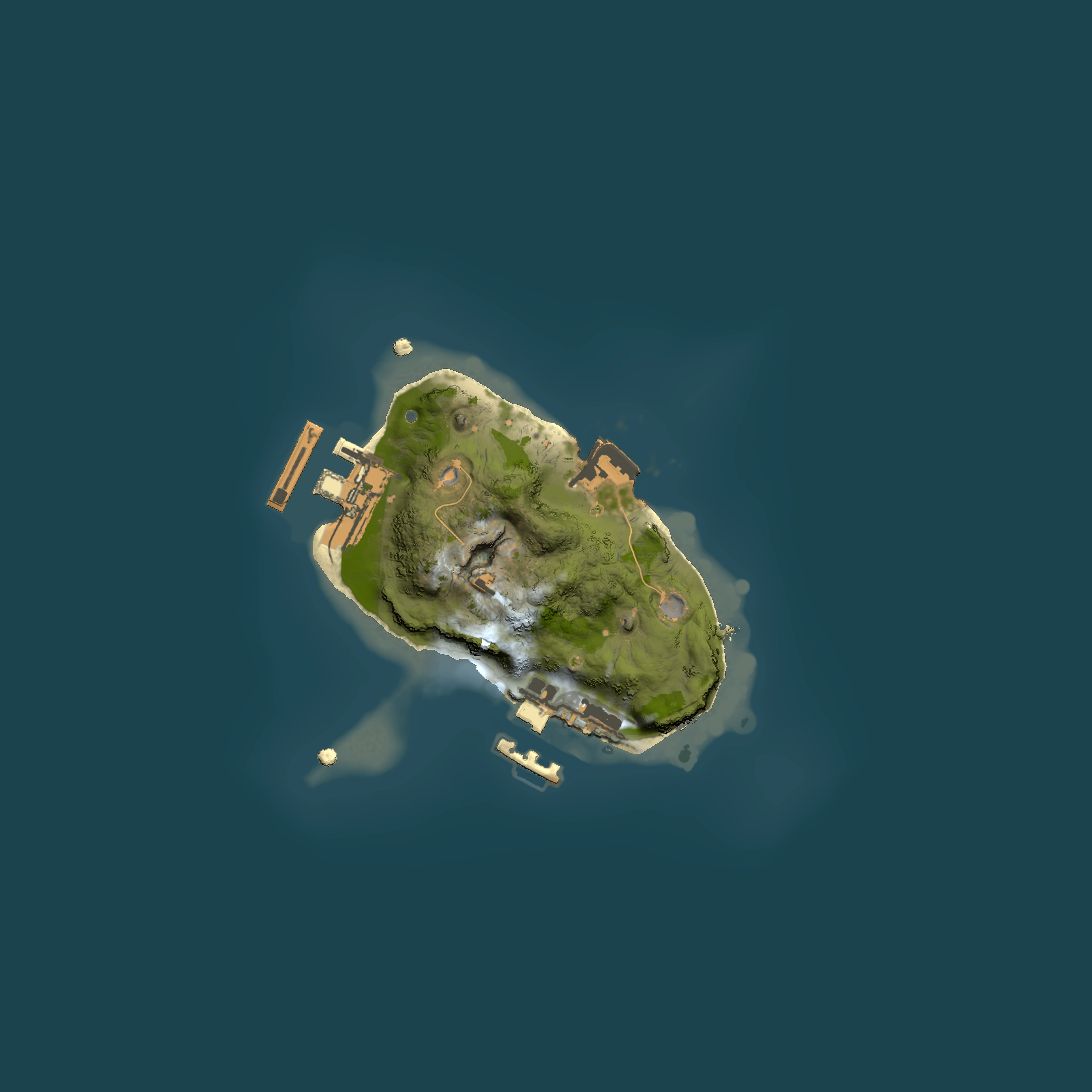 Full top-down render of Rust map seed 1290985322, 1500x1500m