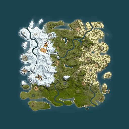 Rust map seed 918730614, 4500x4500m top-down preview