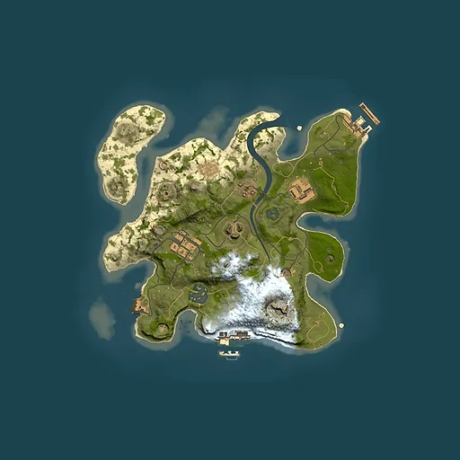 Rust map seed 596924591, 2500x2500m top-down preview