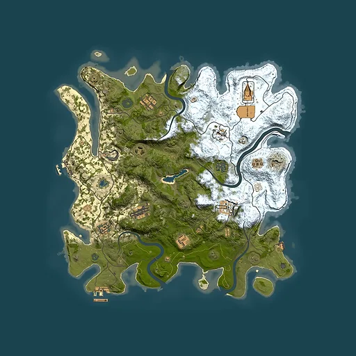 Rust map seed 1742144101, 4000x4000m top-down preview