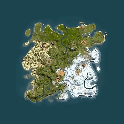 Rust map seed 1373365786, 3500x3500m top-down preview