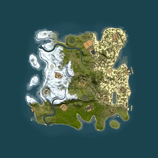 Rust map seed 1712591712, 3500x3500m top-down preview