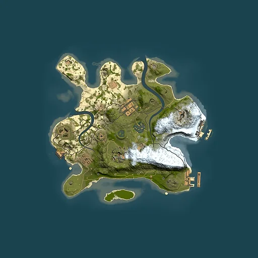 Rust map seed 2109823368, 2500x2500m top-down preview