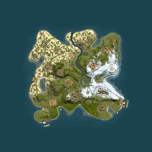 Rust map seed 1192168911, 3000x3000m top-down preview