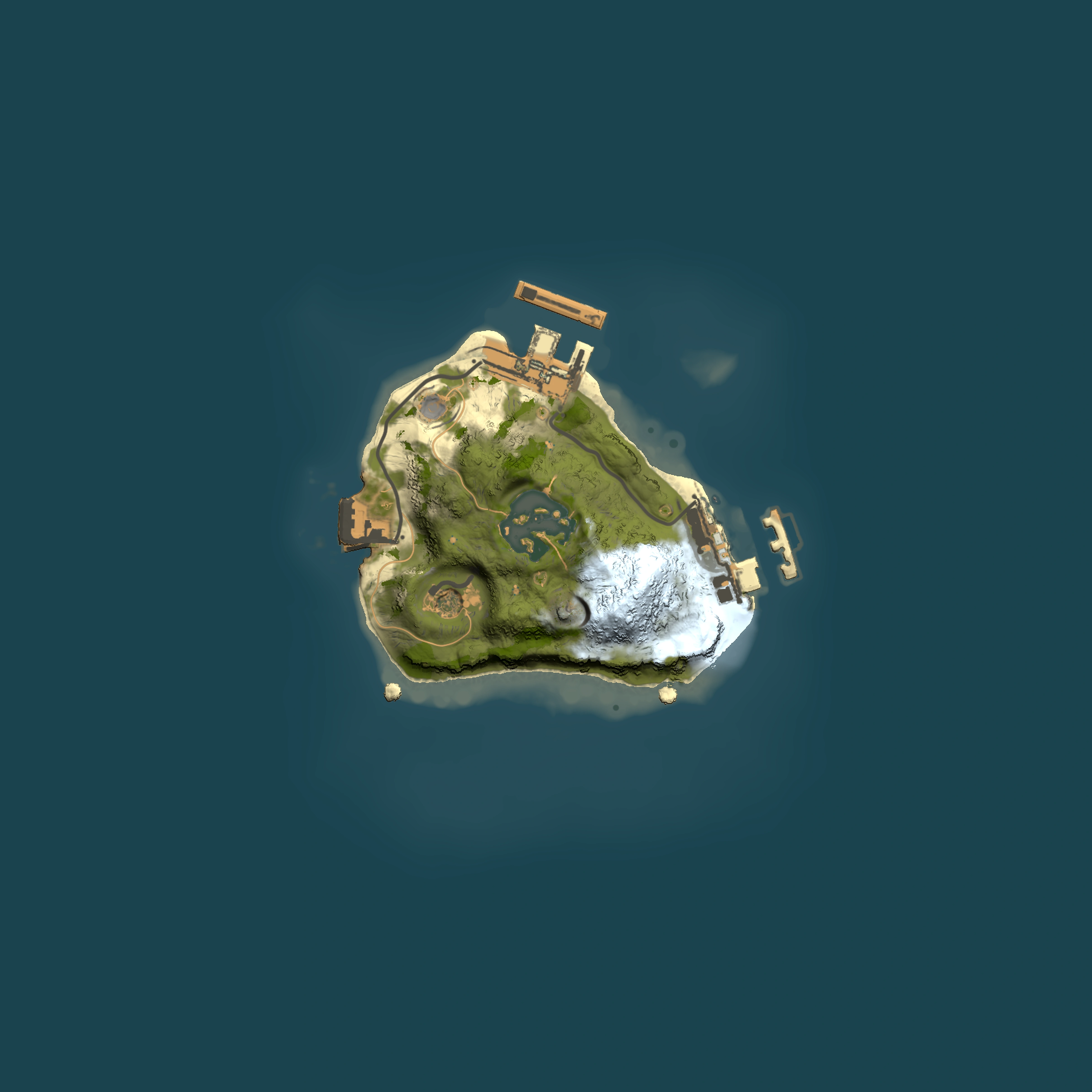 Full top-down render of Rust map seed 991421639, 1500x1500m