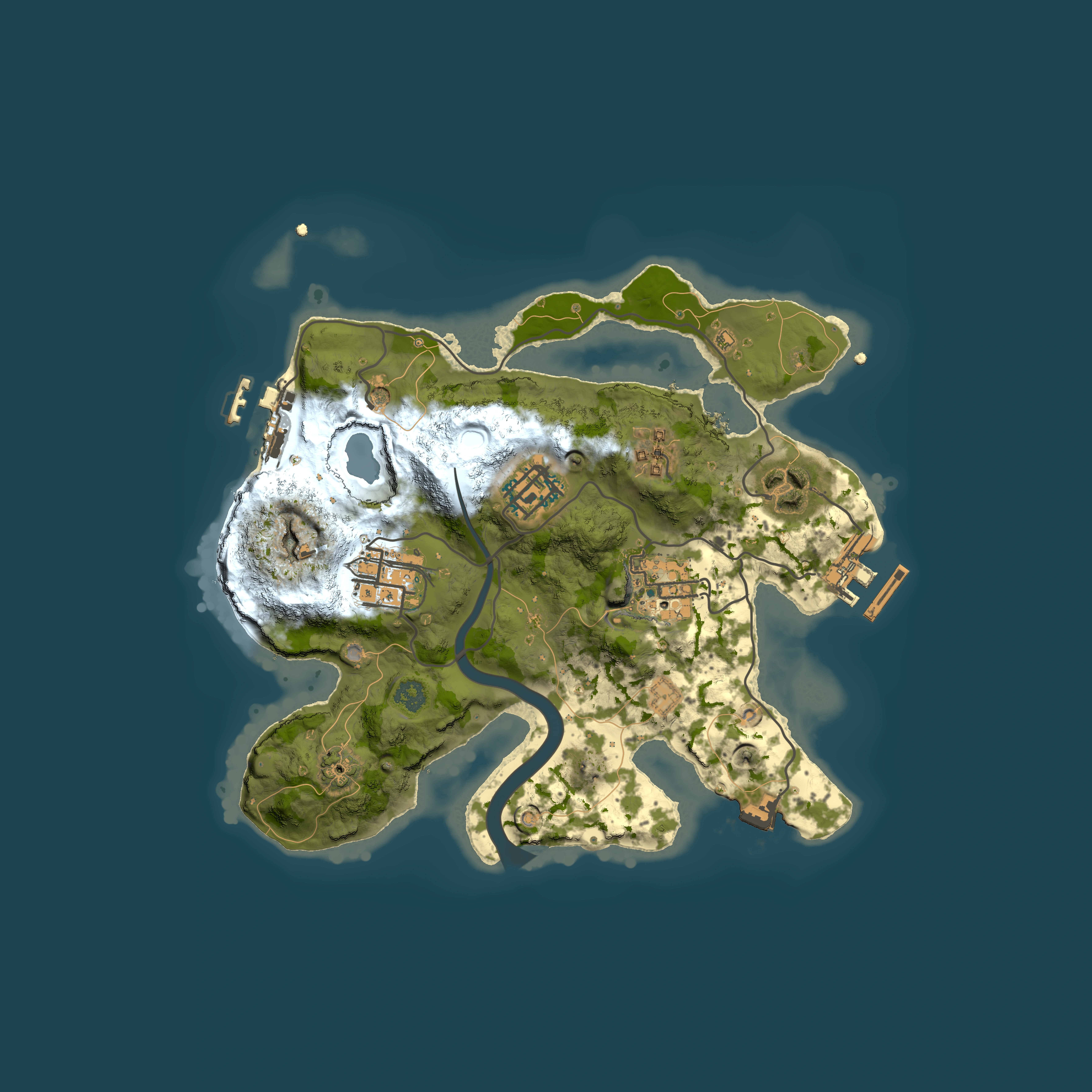 Full top-down render of Rust map seed 173769965, 2500x2500m