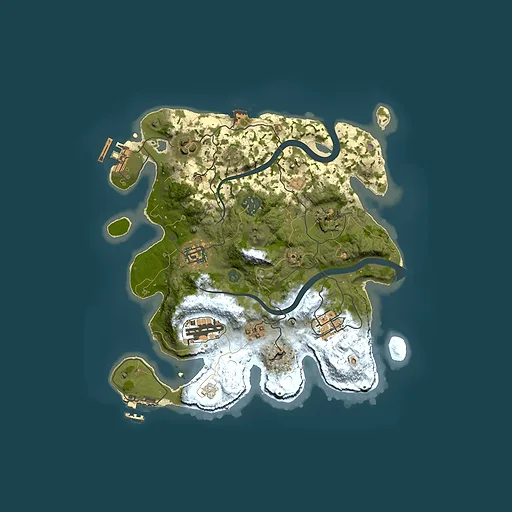 Rust map seed 122901610, 3000x3000m top-down preview