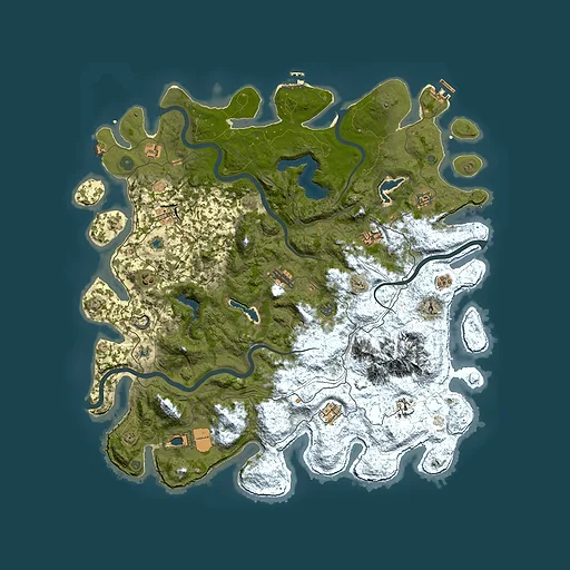 Rust map seed 1968957259, 5000x5000m top-down preview
