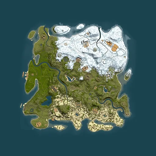 Rust map seed 1321777259, 4500x4500m top-down preview