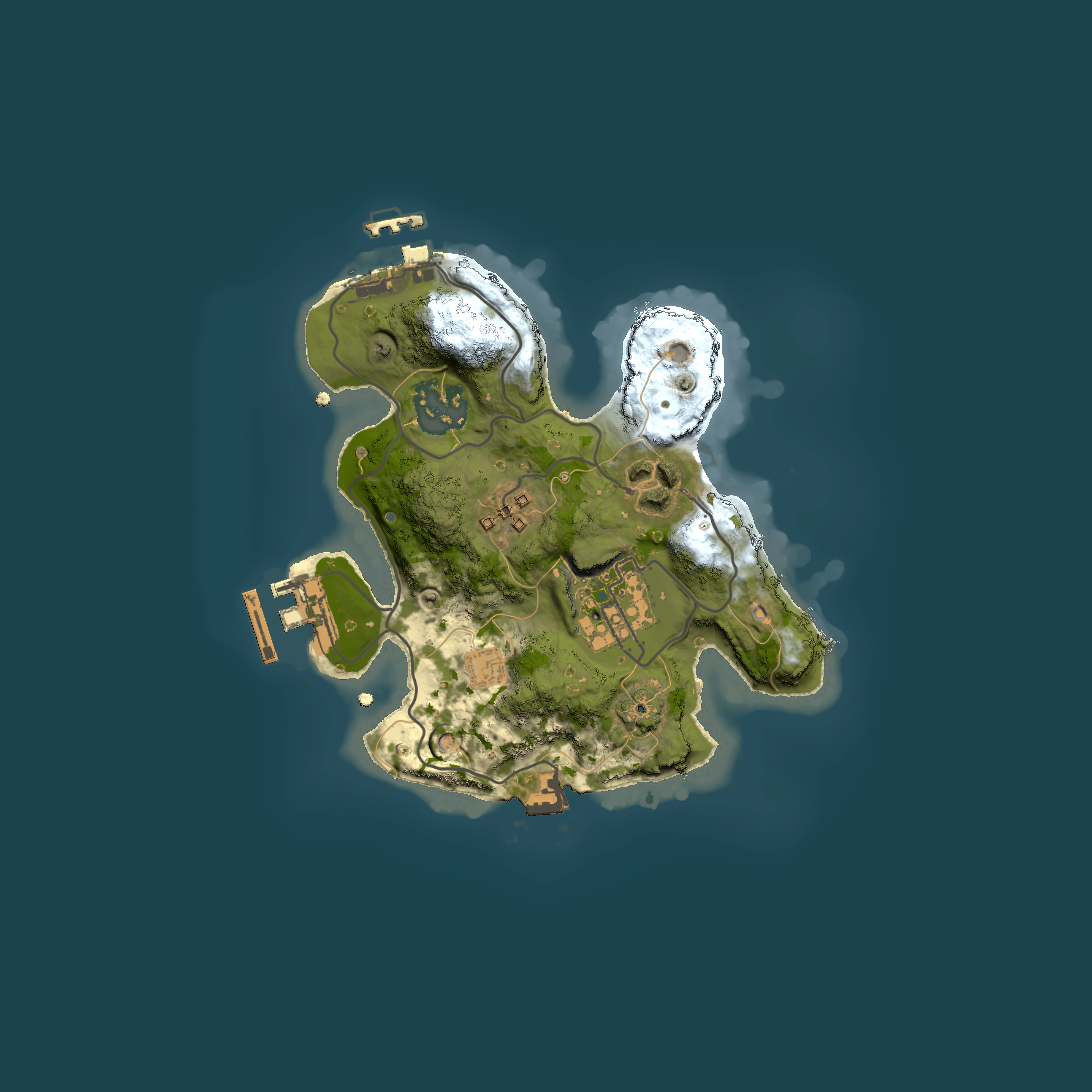 Full top-down render of Rust map seed 1781038236, 2000x2000m