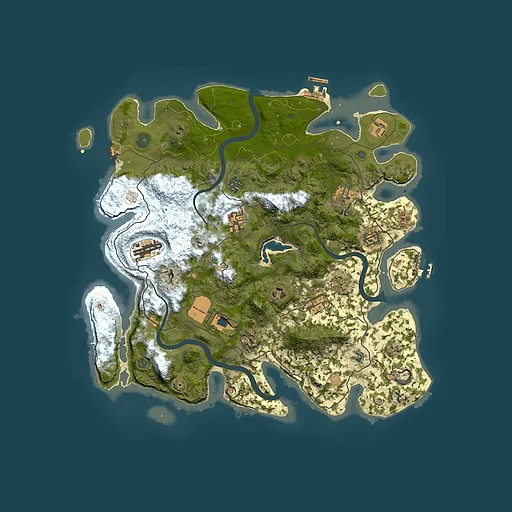 Rust map seed 792649748, 4000x4000m top-down preview