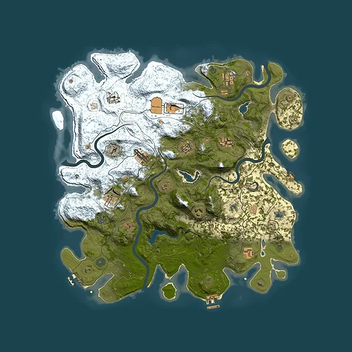 Rust map seed 1106782161, 4500x4500m top-down preview