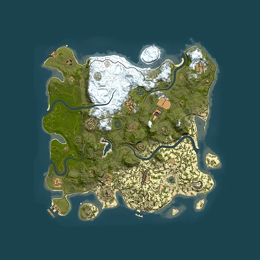 Rust map seed 48680927, 4000x4000m top-down preview