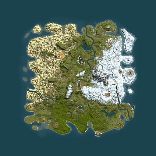 Rust map seed 1107749726, 5000x5000m top-down preview