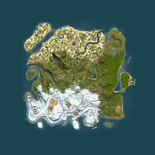 Rust map seed 1668753365, 4000x4000m top-down preview