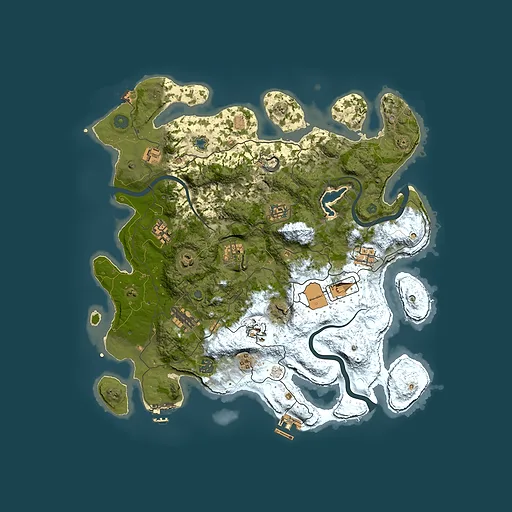 Rust map seed 1321314106, 4000x4000m top-down preview