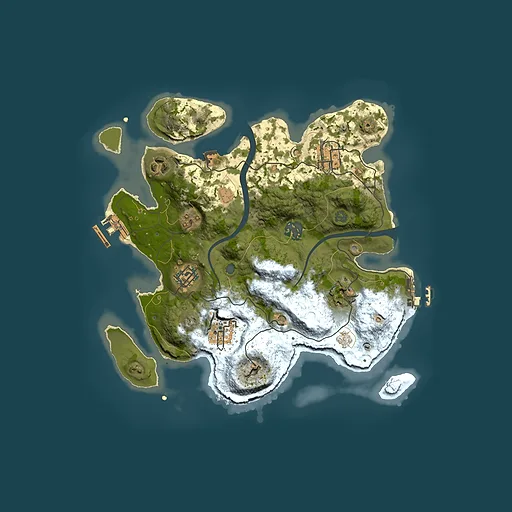 Rust map seed 2029566672, 3000x3000m top-down preview