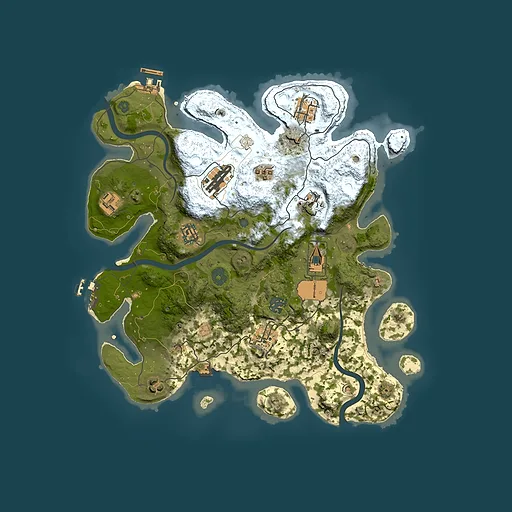 Rust map seed 1067277812, 3500x3500m top-down preview
