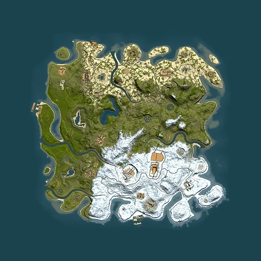 Rust map seed 814872186, 4500x4500m top-down preview