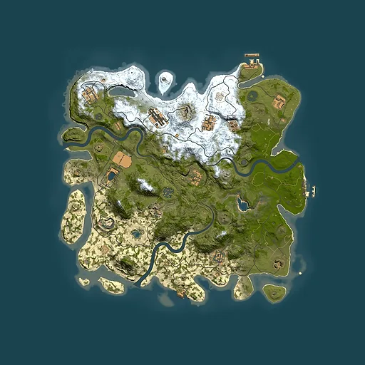 Rust map seed 529980505, 4000x4000m top-down preview