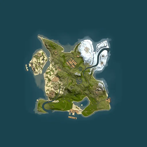 Rust map seed 1861945025, 2500x2500m top-down preview