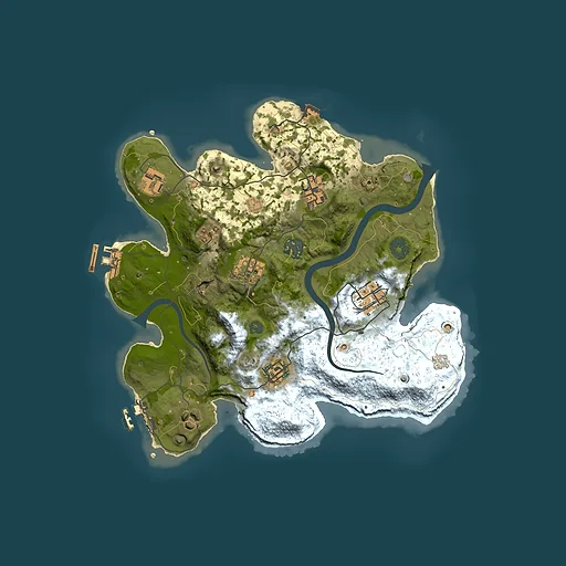 Rust map seed 2021633922, 3000x3000m top-down preview