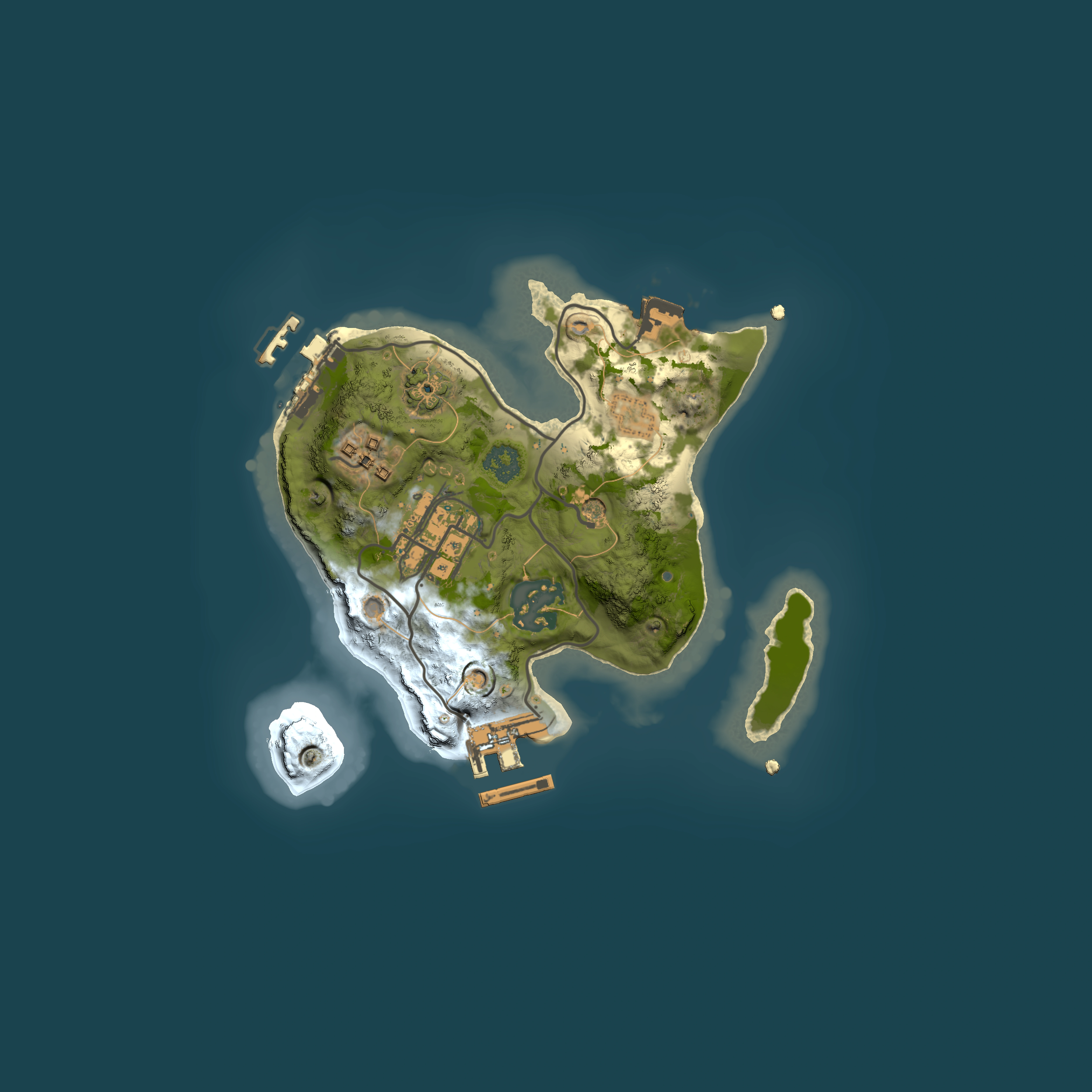 Full top-down render of Rust map seed 1260108925, 2000x2000m