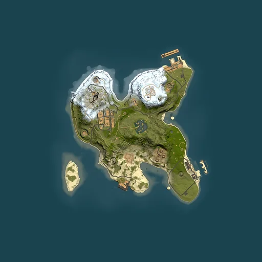 Rust map seed 1445368836, 2000x2000m top-down preview