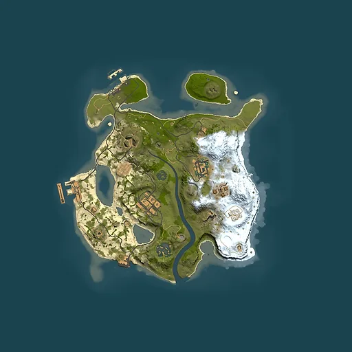 Rust map seed 502380221, 2500x2500m top-down preview