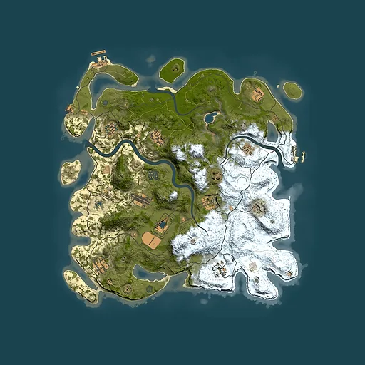 Rust map seed 776691911, 4000x4000m top-down preview