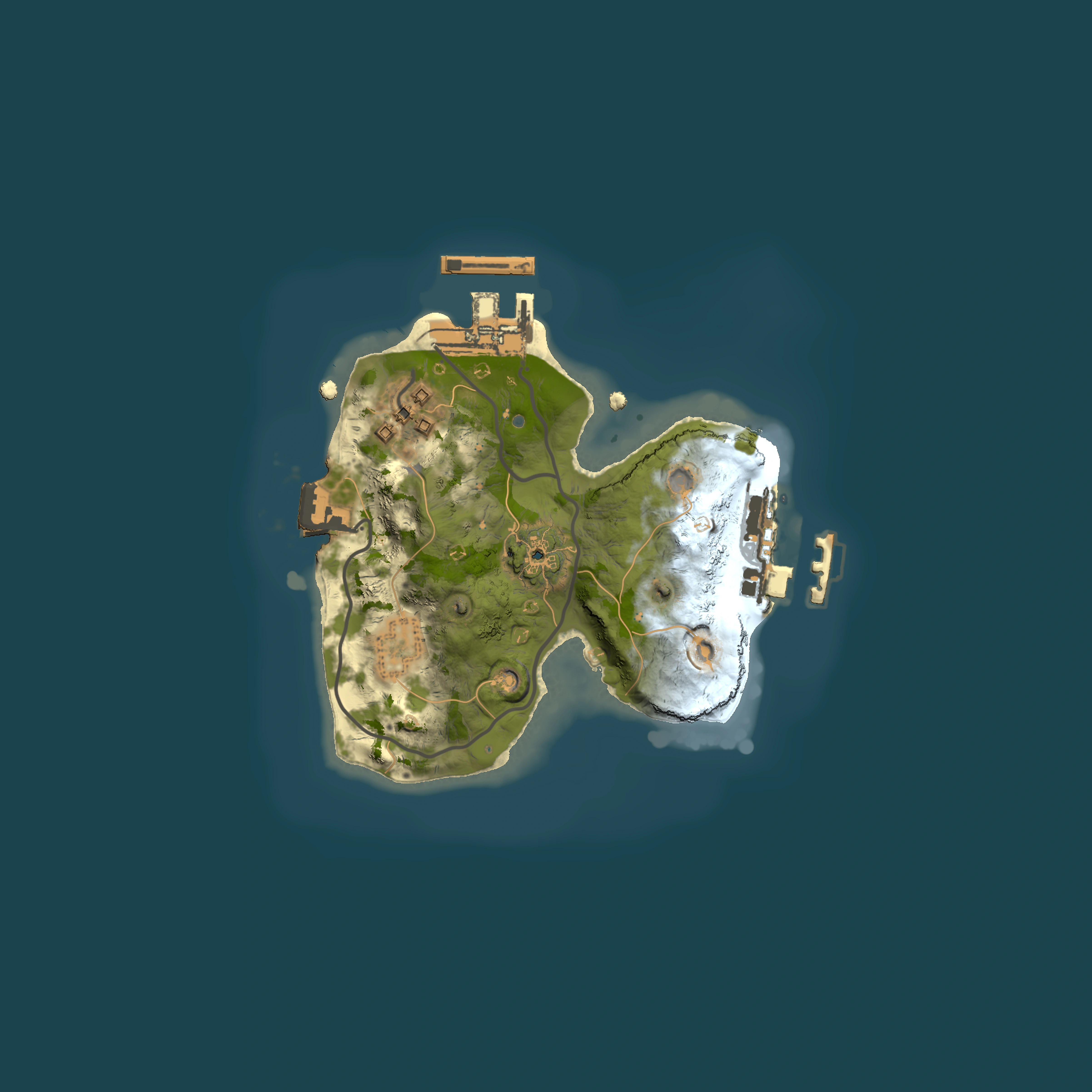 Full top-down render of Rust map seed 425549674, 1500x1500m