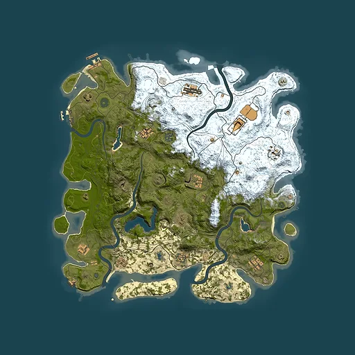 Rust map seed 180850229, 4500x4500m top-down preview