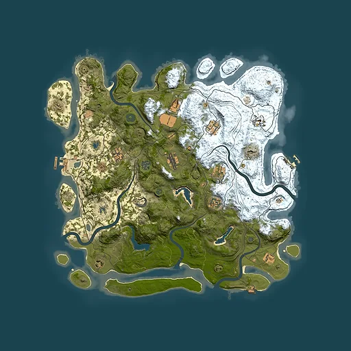 Rust map seed 1636930487, 4500x4500m top-down preview