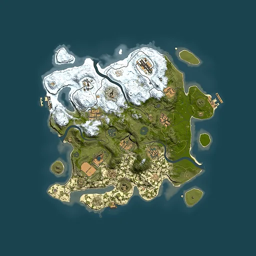 Rust map seed 1751311857, 3500x3500m top-down preview