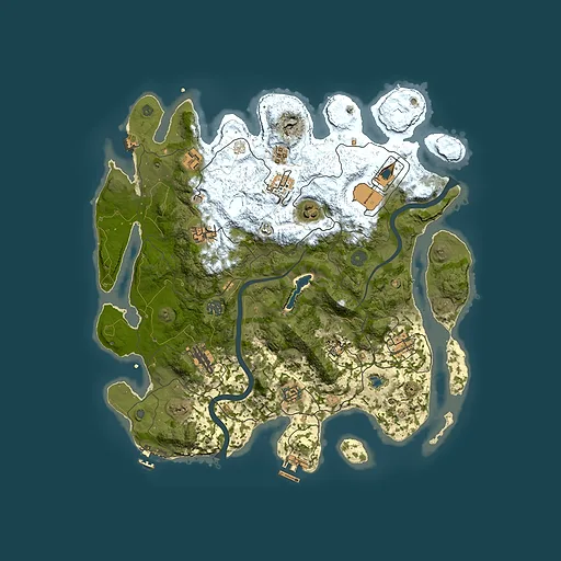 Rust map seed 1662393602, 4000x4000m top-down preview