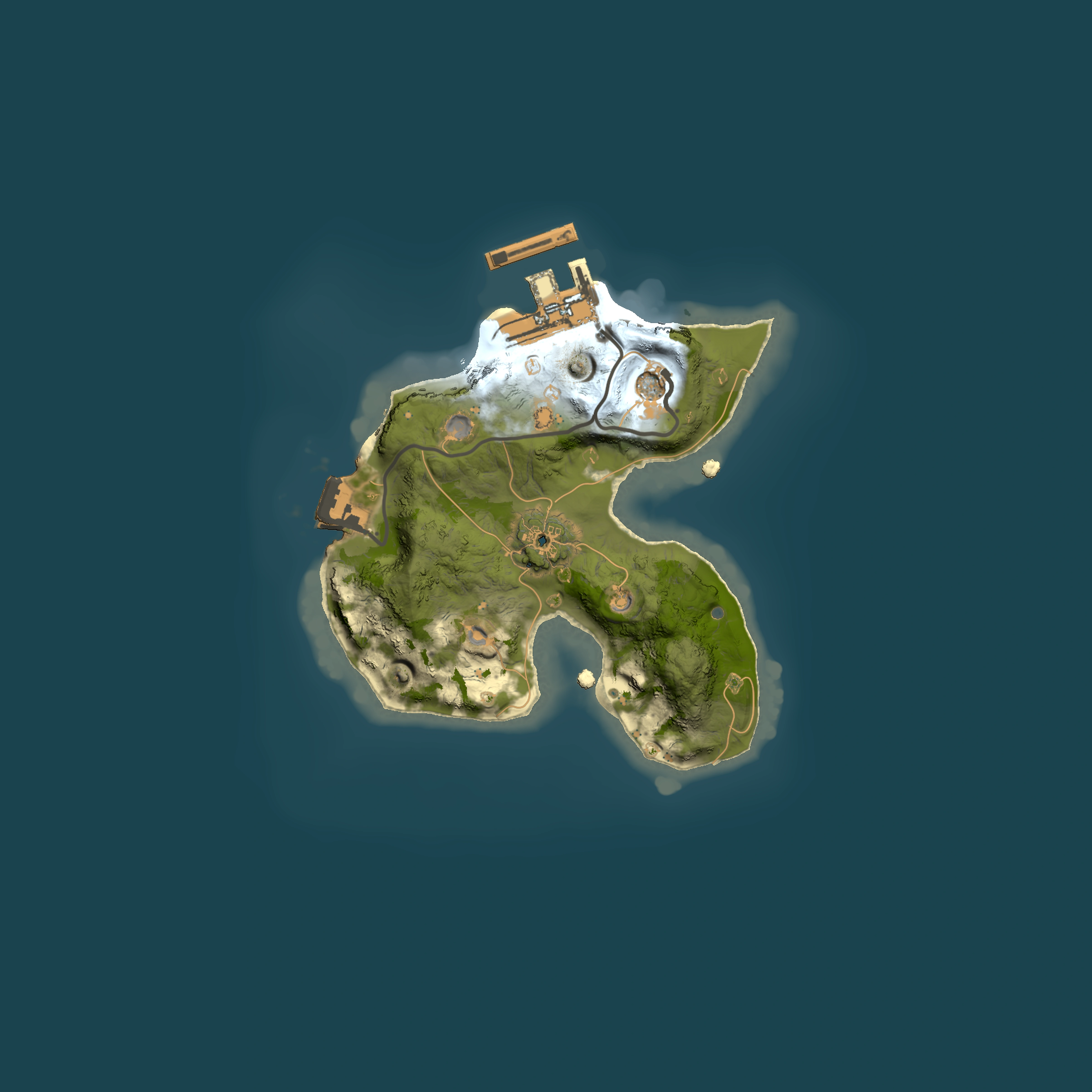 Full top-down render of Rust map seed 1427528119, 1500x1500m