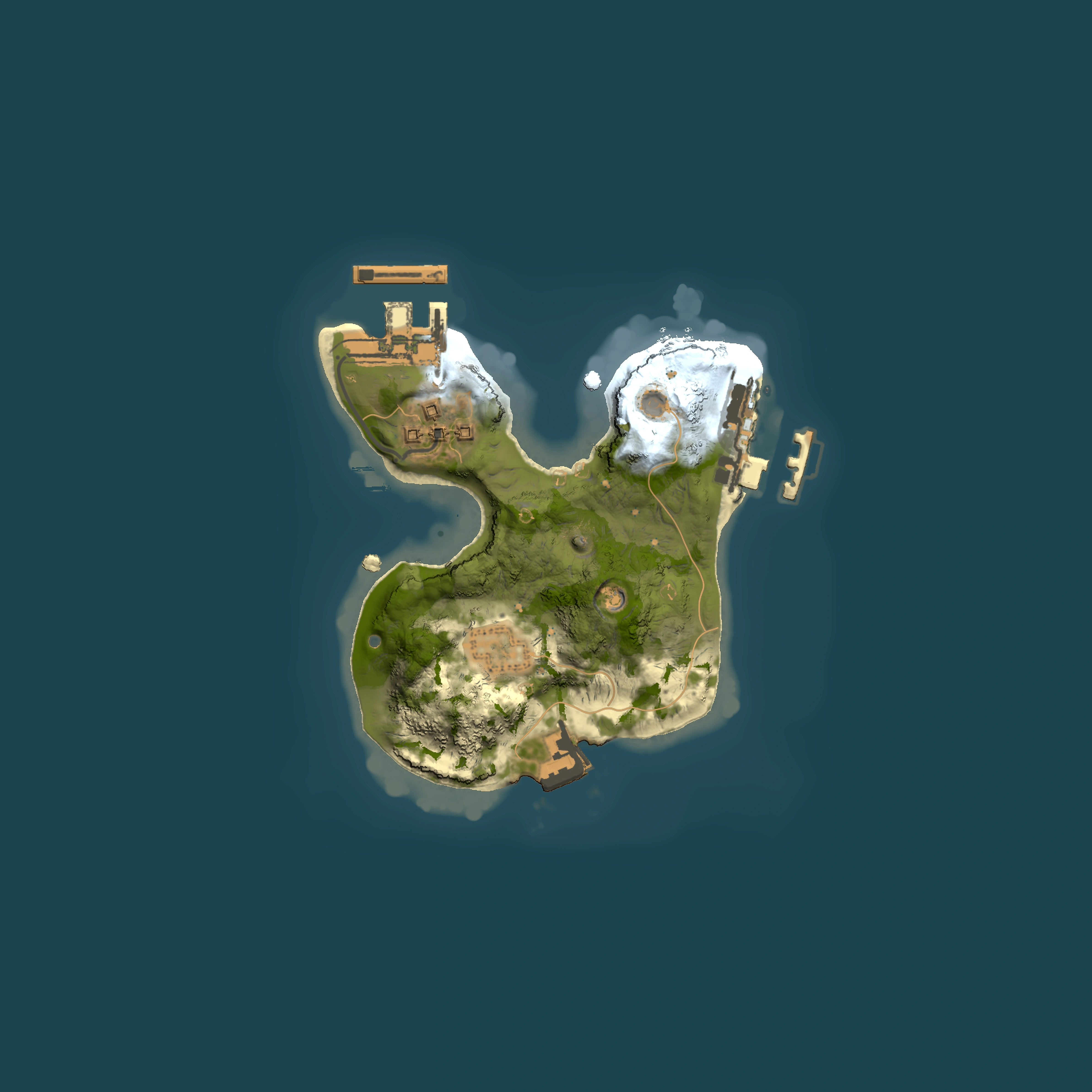 Full top-down render of Rust map seed 406606501, 1500x1500m