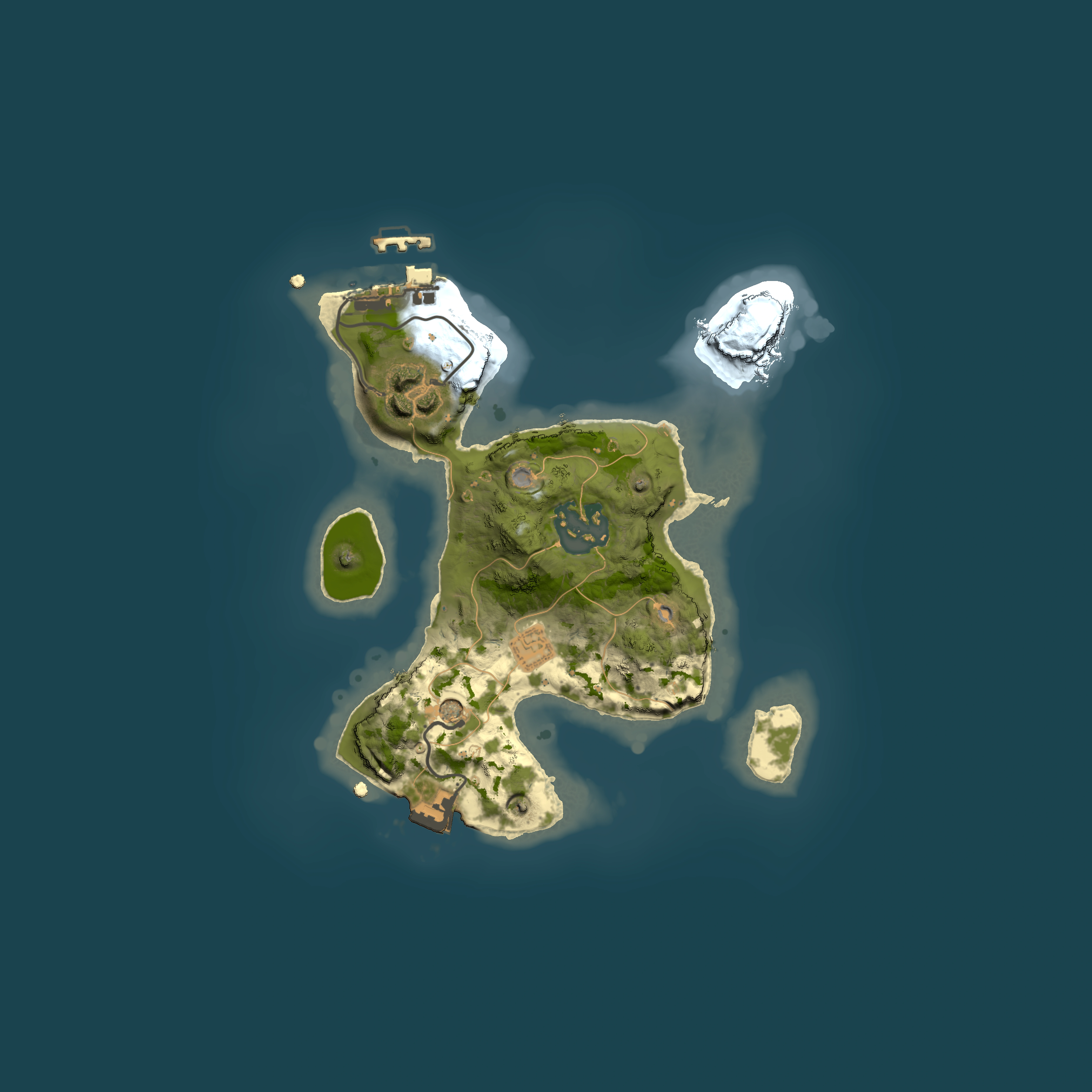 Full top-down render of Rust map seed 828583189, 2000x2000m