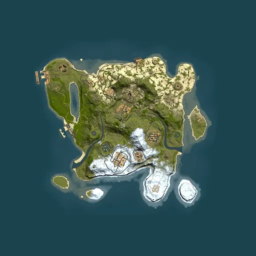 Rust map seed 200295384, 3000x3000m top-down preview