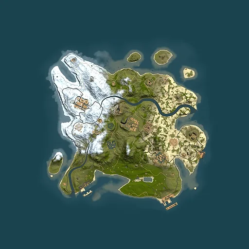 Rust map seed 2038917296, 3000x3000m top-down preview