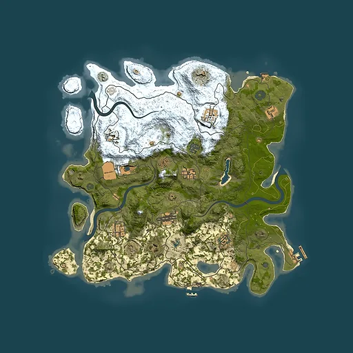 Rust map seed 404312455, 4000x4000m top-down preview